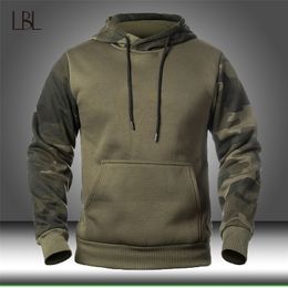 Autumn Men's Military Camouflage Fleece Hoodies Army Tactical Male Winter Camo Hip Hop Pullover Hoody Sweatshirt Loose Clothing 201104