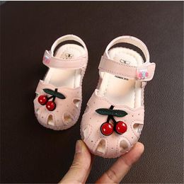 New Style Summer Kids Baby Sandals Anti-Slippery Children Boys Girls Soft Bottom Sandal Cute Cherry Infant Toddler Shoes