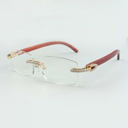 designers Sunglasses glasses frame endlesses diamonds 35012 for men women natural original wooden glasses size: 55--135mm LSW5