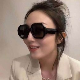 Fashion Women Sunglasses Simple Octagonal Frog Eyes Style Glasses Large Plastic Solid Candy Frame With Square Lenses Unisex Eyeglasses 5 Colours Wholesale