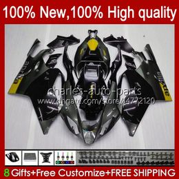 Bodywork For Aprilia Mille RV60 RSV 1000 R 1000R 1000RR RSV1000R 04-06 Body 11No.130 RSV-1000 RSV1000RR 2004 2005 2006 RSV1000 R RR 04 05 06 Moto Fairing Kit yellow black