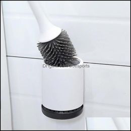 Bathroom Aessories Bath Home & Gardeth Aessory Set Toilet Brush Wall-Mounted Punch Cleaning Drop Delivery 2021 Ztft2