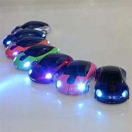 Wireless Car Mice with light Computer Accessories 2.4GHz 3D Optical Mouse auto Mice Sports Shape Receiver USB For PC Laptop Best quality