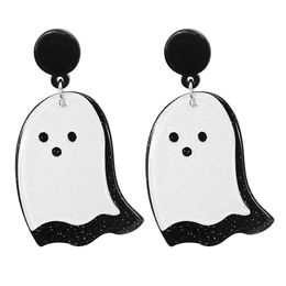 Dangle & Chandelier Trend New Product Christmas Halloween Feature Jewellery Earrings For Women Cartoon White Funny Unusual Accessories Party First Choice