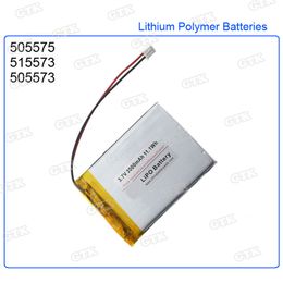 4pcs Universal inner 3000mah 3.7V Battery 505575 for position indicator Tablet PC Exchange Batteries Polymer li-ion Replacement