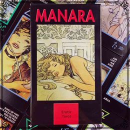 Manara Erotic Cards English Version Vintage Mysterious Divination Tarot Deck Family Party Games Board Game for Adult