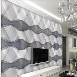 Wallpapers Modern Minimalist Solid Geometric Art Background Wall Mural 3d Stereoscopic Wallpaper