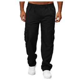 Men's Pants Multi-pocket Straight-leg Overalls Sports Parkour Fitness Tracksuit Casual Sportswear Sweatpants Clothing