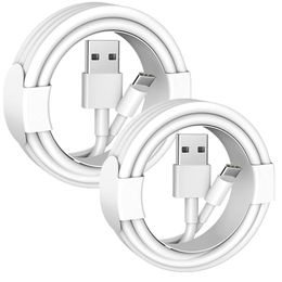 1m 3ft Hochgeschwindigkeitstyp-C-Kabel Micro USB-C-Kabeldaten Synchronisation Ladelinie für Samsung S6 S7 Edge S8 S9 S10 HTC LG USB-Telefondraht