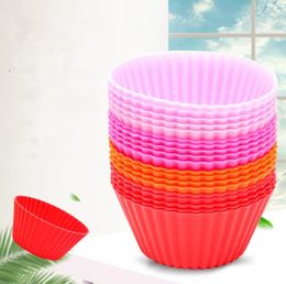 Baking Moulds Silicone Cupcake Cups Reusable Non-stick Muffin Cupcakes Liners Holders Party Halloween Christmas Bakery Molds Supplies