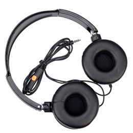 Foldable 3.5mm Jack Wired Cord Headset Headphones Over Ear Stereo Headphone with Microphone for MP3 Mobile Phone PC Kids Children