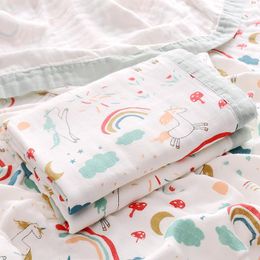 Towel Bamboo Fibre Infant Kids Soft Bath Shower Bathrobe Born Gauze Swaddle Receiving Blankets Baby Blanket Wrap
