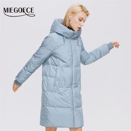 MIEGOFCE Winter Women Coats Simple Fashion Long Jacket Professional Parka Femme Coat D21858 210923