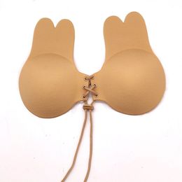 Invisible Silicone Gel Bra Breast Lift Stick Push Up Rabbit Shape Self Women Adhesive Strapless bras