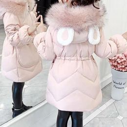 Down Coat Winter Jacket Girls Kids Thickness Cotton-padded Children 2021WT037