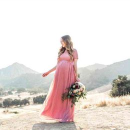 New Maternity Lace Dress Women Clothes Photography Props Elegant Pregnant Dress Female Long Dress Pregnancy Photo Shoot