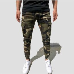 2020 New Men's Camouflage Pants Men Bodybuilding Joggers Sweatpants Autumn Streetwear Male Fitness Casual Sports Trousers Y0927