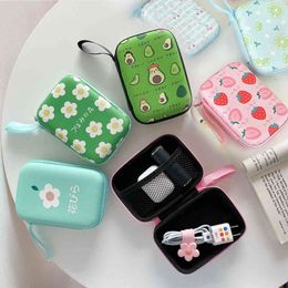 cute earphones for iphone UK - Cartoon Mini Storage bags cute For  Headphone Case for iPhone USB Cable Earphone Earbud Accessories Bag