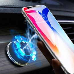 Magnetic Car Phone Holder Stand for Smartphones 13 pro Max Wall Metal Magnet GPS Car Mount Dashboard