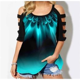 Shirt Blouse Off Shoulder Women Heart Letter Print Autumn Sexy Hollow Out Tee Fashion Casual Plus Size Loose Tops S-5XL 210719