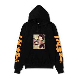 Hot Cartoon Haikyuu Hoodies Men Funny Japanese Anime Streetwear Harajuku Karasuno Fly High Graphic Sweatshirts Unisex Tops Male H1227