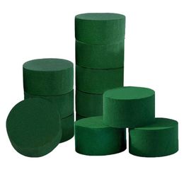 Decorative Flowers & Wreaths Floral Foam 12 Pcs Dry &Wet Flower Round Florist Styrofoam Blocks For Fresh Or Artificial