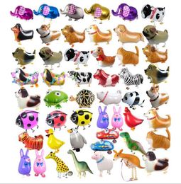 Pet Aluminum Foil Balloon Walking Aluminium Film Animals Novelty Games Birthday Party Decoration Lovely Airballoon Toy Christmas Gift Chill