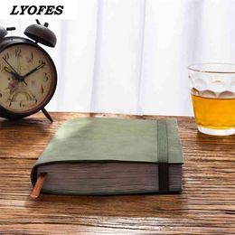 Notebook Vintage PU Leather Diary Notepad Stationery Gift Traveller Journal School Office Supplies Accessories Planner 210611