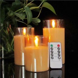 LED Candles Light Tealight Romantic Vintage Candle Lamp Electronic Votive Flameless Halloween Home Decoration Accessories Remote Control D2.0