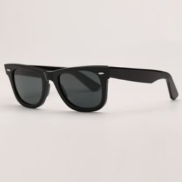 Herren-Sonnenbrille, modische Damen-Vintage-Sonnenbrille, UV-Schutz, Glaslinsen, Mann-Frau-Brille mit hochwertigem Lederetui