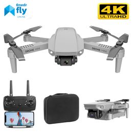 E88 drone 4k HD wide-angle camera drone WiFi 1080p real-time transmission FPV drone follow me rc Quadcopter With Nice Child Gift