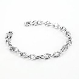Link, Chain POPACC Fashion Cuban Men's Bracelet Classic Steel Titanium Wide And Women's Jewelry Gifts