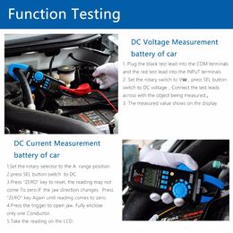 FreeShipping Digital Multimeter 400A AC/DC Current Clamp Meter ACM03 PLUS Capacitance Frequency Tester Induction Voltage Alarm