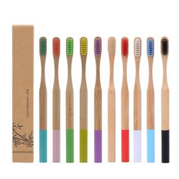 Natural Bamboo Soft Bristle Toothbrush 12 Styles Business Man Disposable Toothbrush Hotel Room Toothbrush Replacement