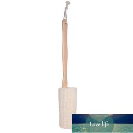 Natural Exfoliating Loofah Back Sponge Scrubber Brush with Long Wooden Handle Stick Holder Body Shower Bath Spa