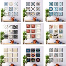 Wall Stickers Wallpaper Nordic Christmas Style Tile Sticker Holiday Decorations Self-adhesive Window Removable Decal