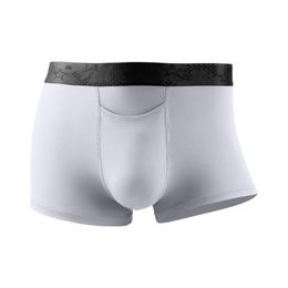 Underpants Men Boxer Short Ulta Soft Brief Mid Waist Breathable Panties Male Sexy Seamless Solid Colour