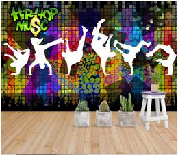 Custom wallpaper for walls 3d photo wallpapers murals Modern colorful entertainment sports bar KTV background wall papers home decoration