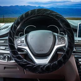 Steering Wheel Covers Winter Plush Cover Car Universal Velvet Warm Sports Handle Protect Grip Soft 38 Cm 15 "