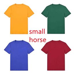 Camisetas masculinas polos verão homens e mulheres casais multicolor marca estampada letras soltas gola redonda algodão mangas curtas tamanho asiático camisa de casal várias cores