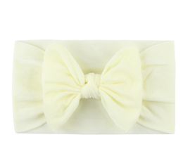 2021 Baby Solid Hairband 27 Colours Bohos Bows Headbands Infant Girls Bohemian Hair Bows Kids Nylon Elastic Headband Baby Hair Accessories