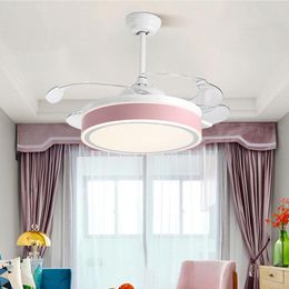 Ceiling Fans Light Luxury Fan Lamp Bedroom Indoor Lighting With Lights Remote Control Ventilador De Techo Home Decor BC