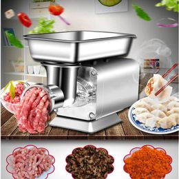 Desktop Food Processing Machine Stainless Steel Grinding Plates Sausage Stuffer Electric Meat Mincer Grinder