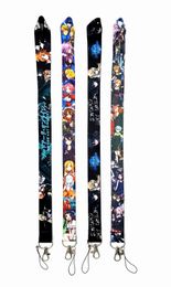 Cell Phone Straps & Charms 10pcs Japan Anime cartoon Sword Art Online neck Lanyard PDA Key ID Holder Badge long strap wholesale 2022
