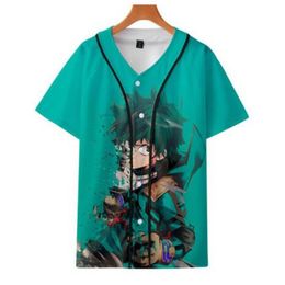Mens 3D Printed Baseball Shirt Unisex Short Sleeve t shirts 2021 Summer T shirt Good Quality Male O-neck Tops 068