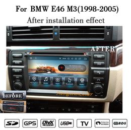 Android13.0 Car dvd player GPS Navigation multimedia system For BMW E46 M3 audio video STEREO head unit support DAB OBD
