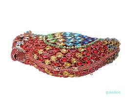 Designer-Evening Bags Retro Colourful Crystal Women Clutch Stone Night Bag Dress Debutantes Clutches Purse Wallet