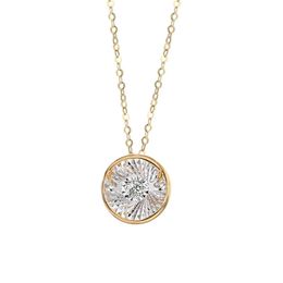 Collier avec chaîne croisée en diamant véritable 18 carats, livraison rapide, prix d'usine, personnalisé