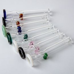 Pyrex Glass Hand Pipe Smoking Pipes Caolorful Straight Type Heady Oil Burner SW90 Tobacco Dab Rig Tool Accessories