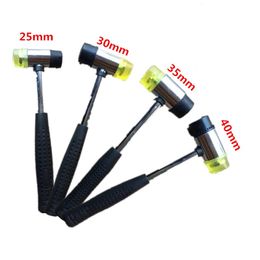 50pcs/lot 25mm 30mm 35mm 40mm Rubber Hammer Double Faced Work Glazing Window Beads Hammer Nylon Head Mallet Tool wholesale